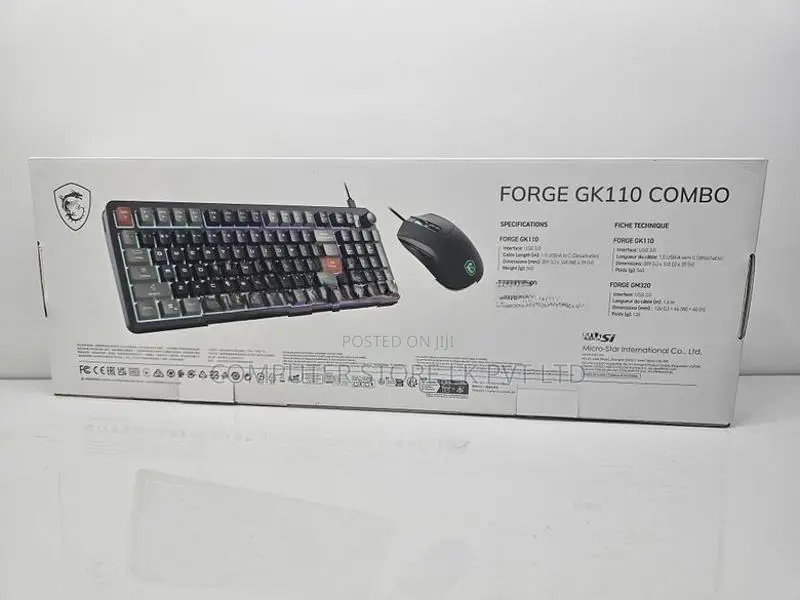 MSI FORGE GK110 Gaming Keyboard & Mouse Combo 🎮