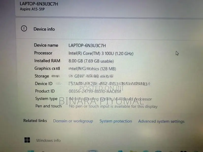 Acer Core I3 14 Gen Laptop