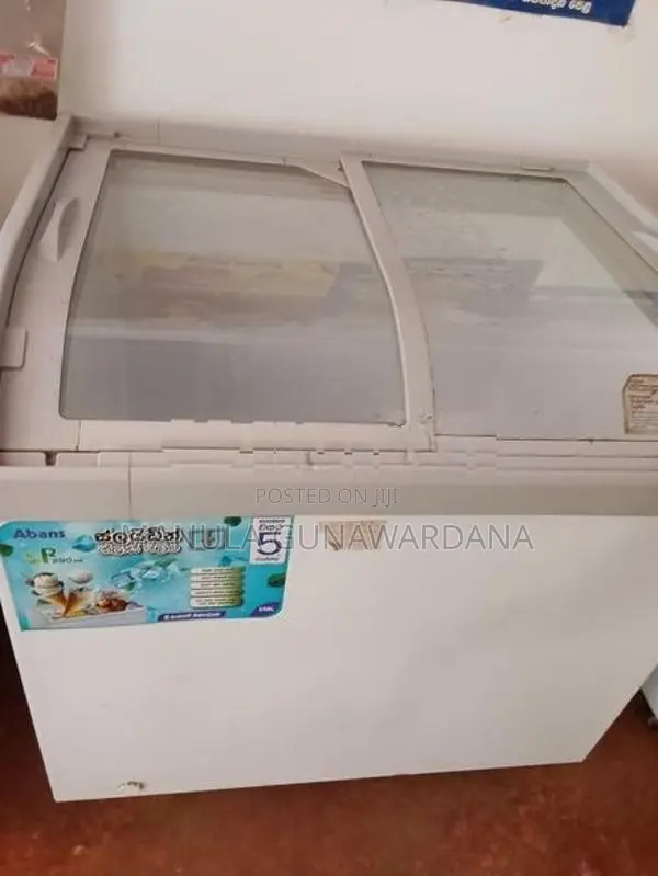 Abans Curved Glass Top Freezer 258 L