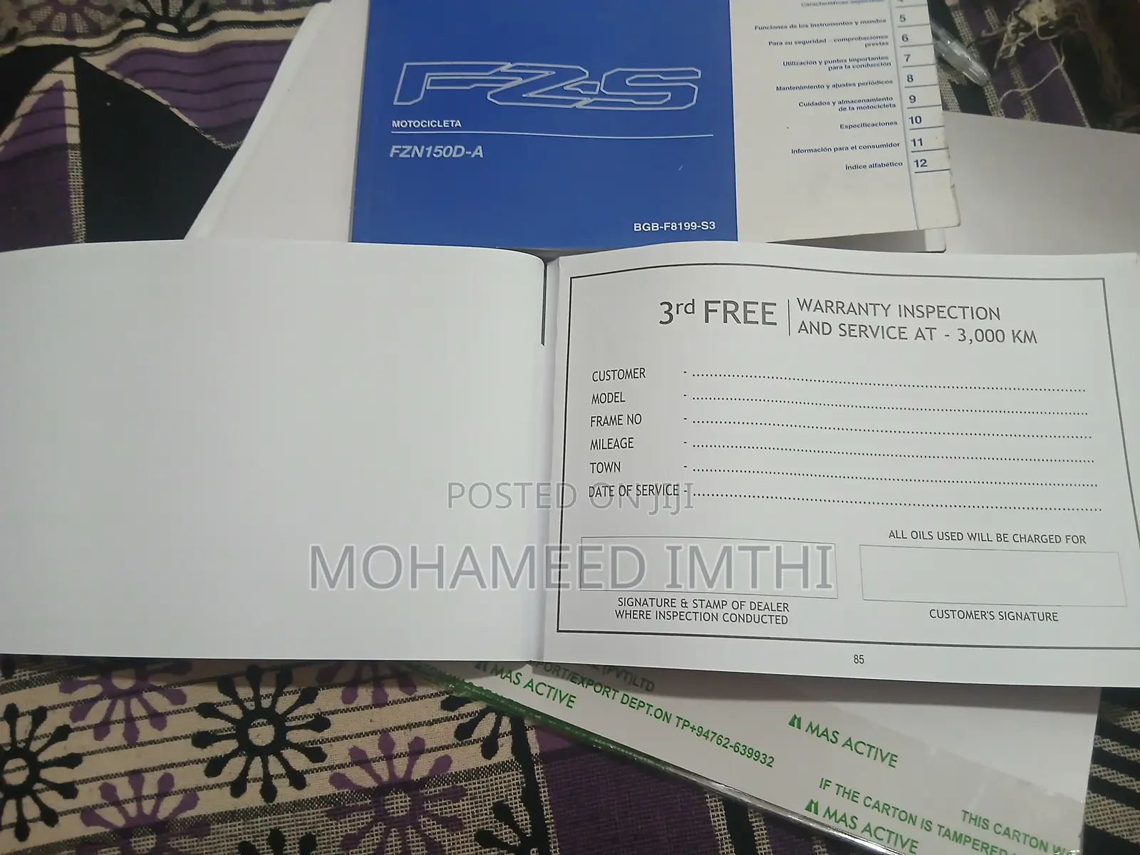 Yamaha FZ 2026 Blue