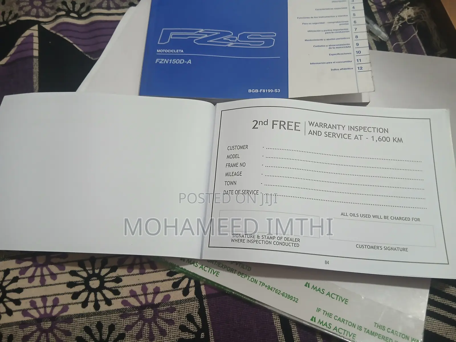 Yamaha FZ 2026 Blue