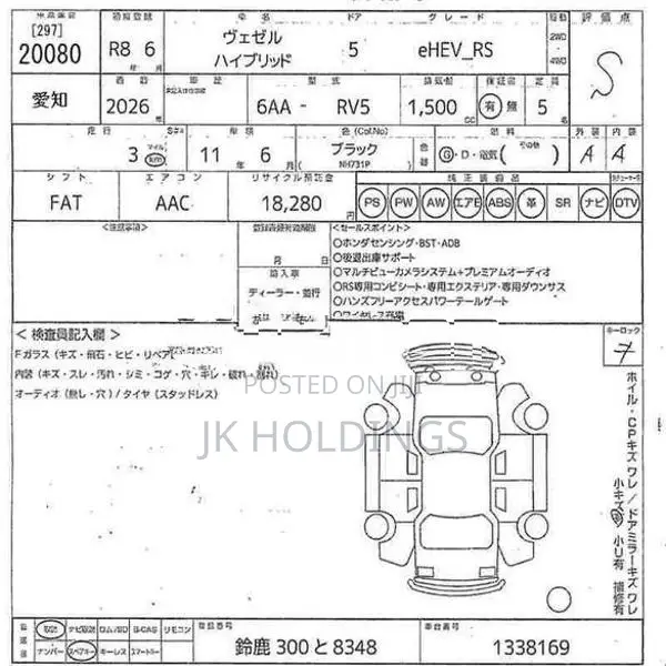 Honda Vezel RS 2026