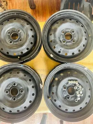 Mazda Flair / Wagon R Steel Rims with Wheel Caps Set (4 PCS)