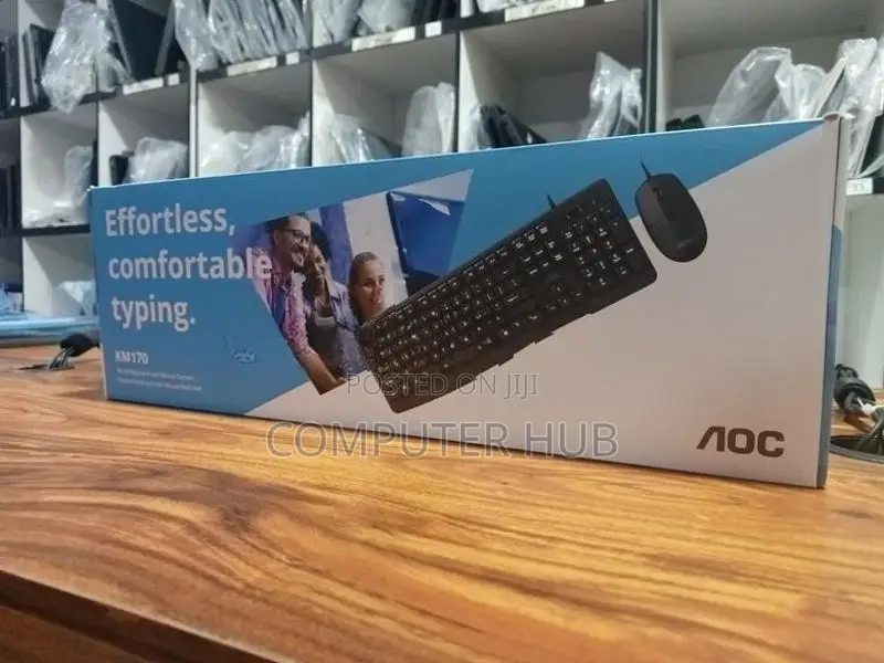 Brand New AOC KM170 Wired Keyboard with Mouse Combo