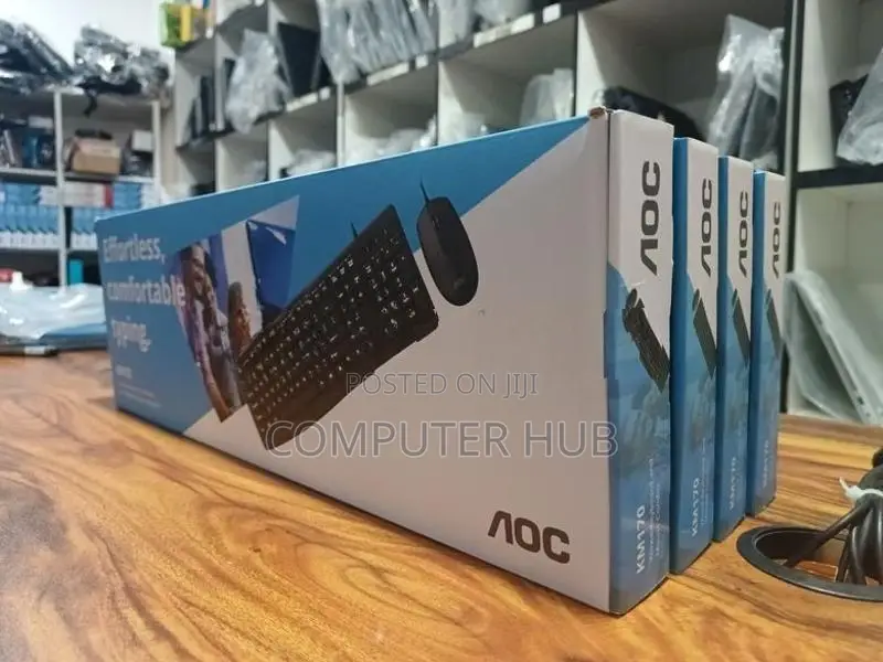 Brand New AOC KM170 Wired Keyboard with Mouse Combo