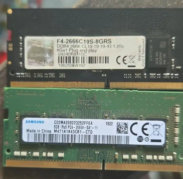 8GB DDR4 2666MHz Laptop RAM