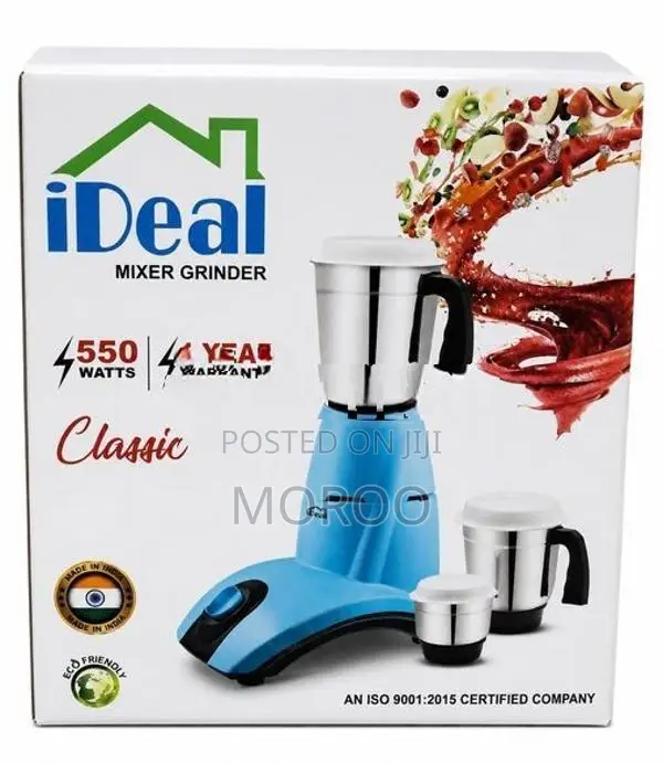 iDeal Classic 550W Mixer Grinder - Brand New Box