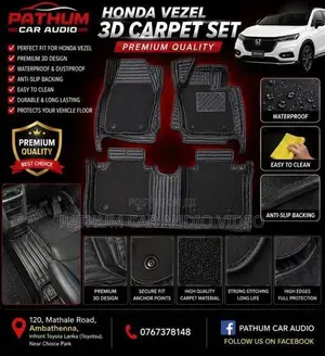 Honda Vezel Premium 3D Carpet Set