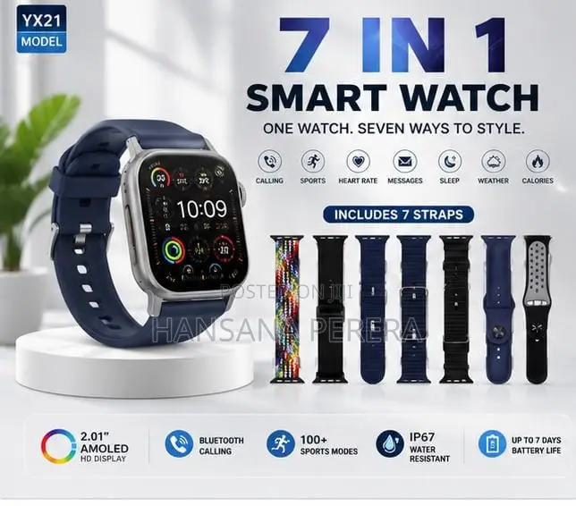 Remax 7 in 1 Premium Smartwatch - Yx21