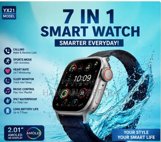 Remax 7 in 1 Premium Smartwatch - Yx21