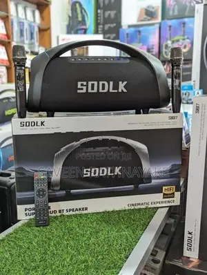 Sodlk S1617 High Power Outdoor Party Speakers with Dual Mic (320W)
