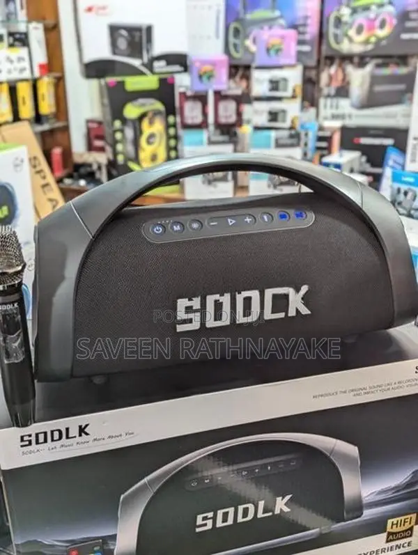 Sodlk S1617 High Power Outdoor Party Speakers with Dual Mic (320W)