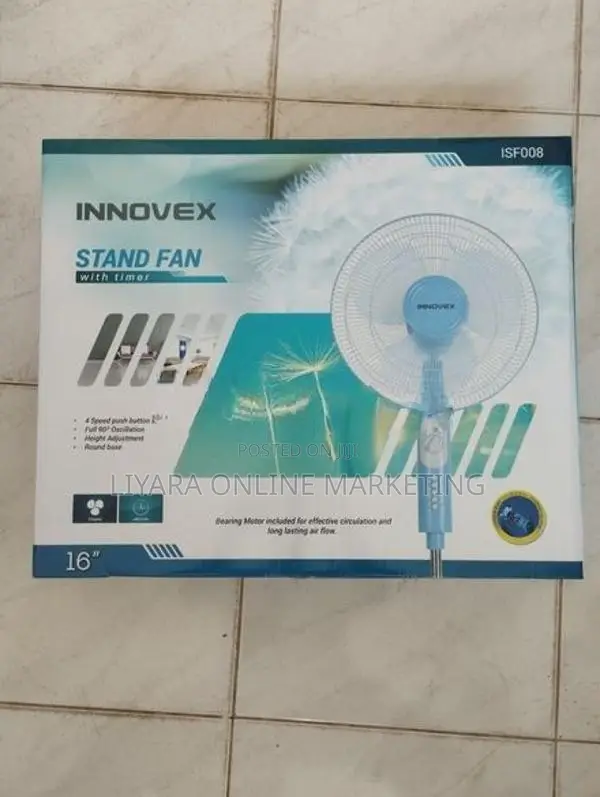 New Innovex Stand Fan ISF 008