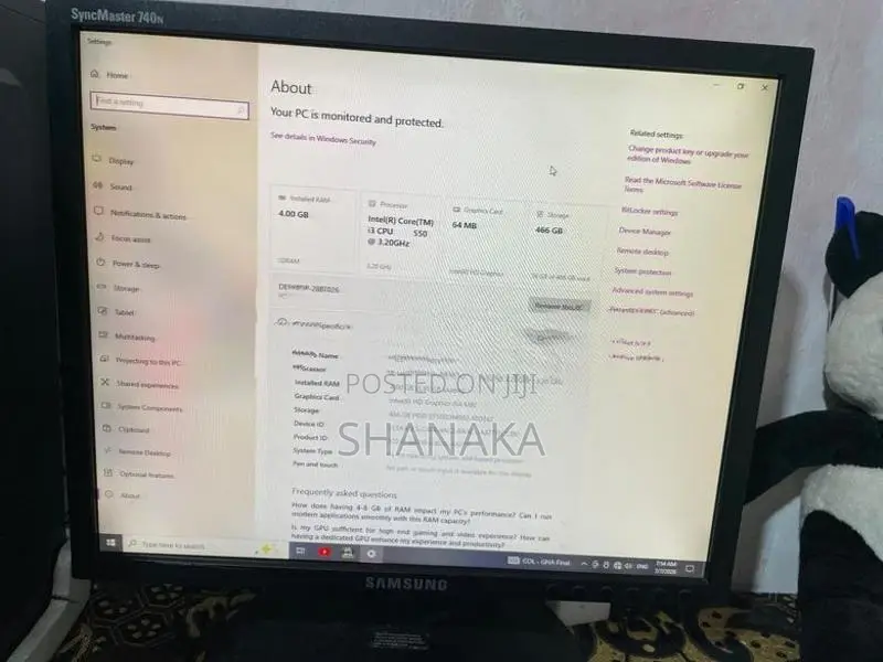 Core I3 Desktop Computer