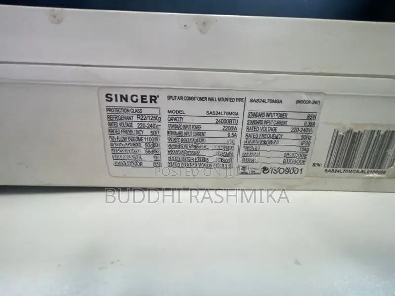24000 BTU Singer Non-Inverter