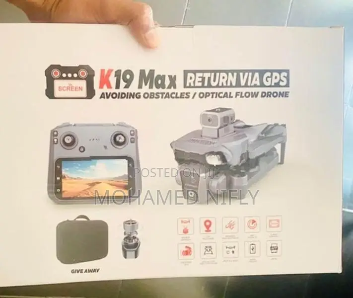 K19 Max GPS Drone with LCD Screen Remote Controller