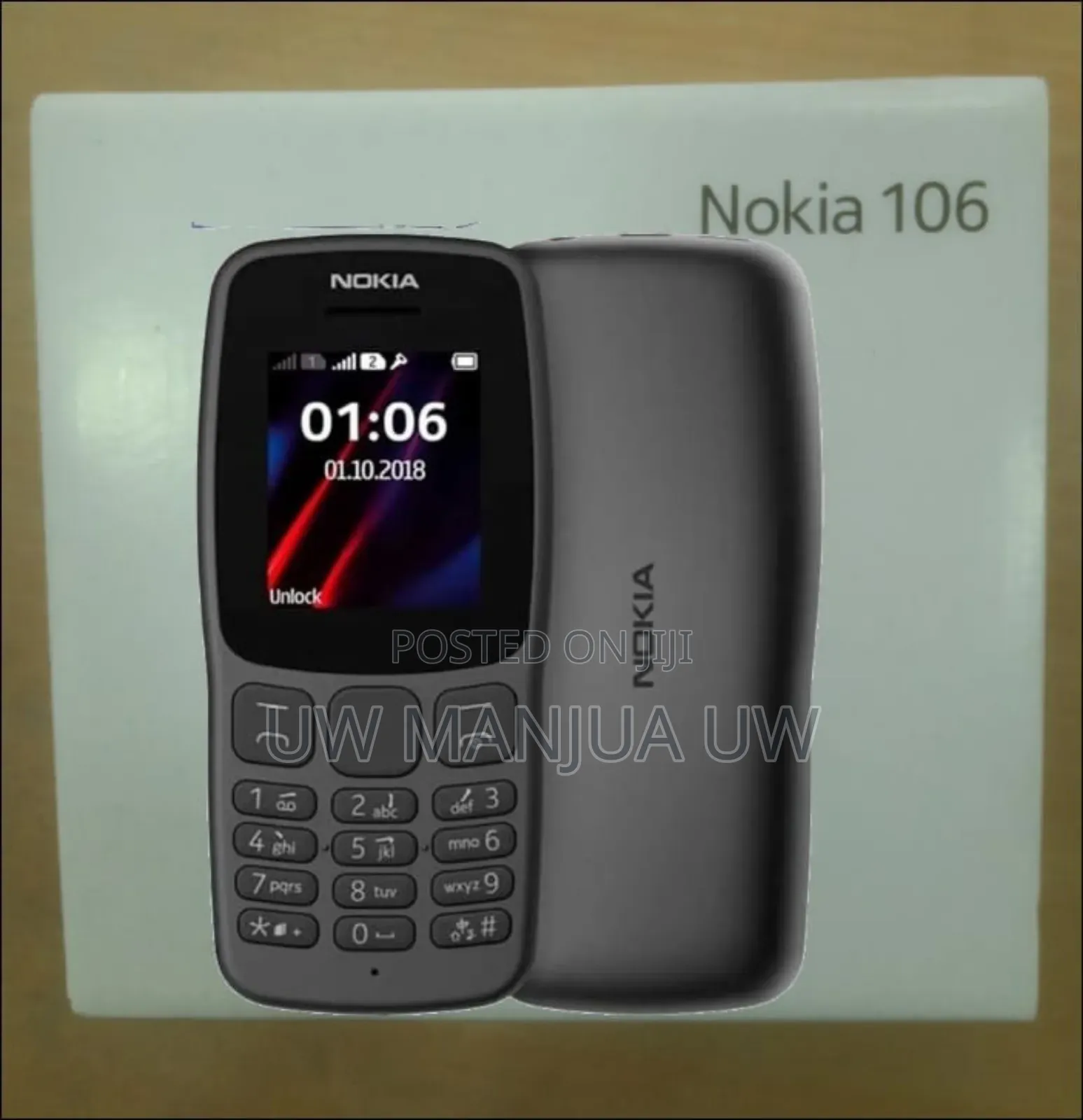 New Nokia 106 Black