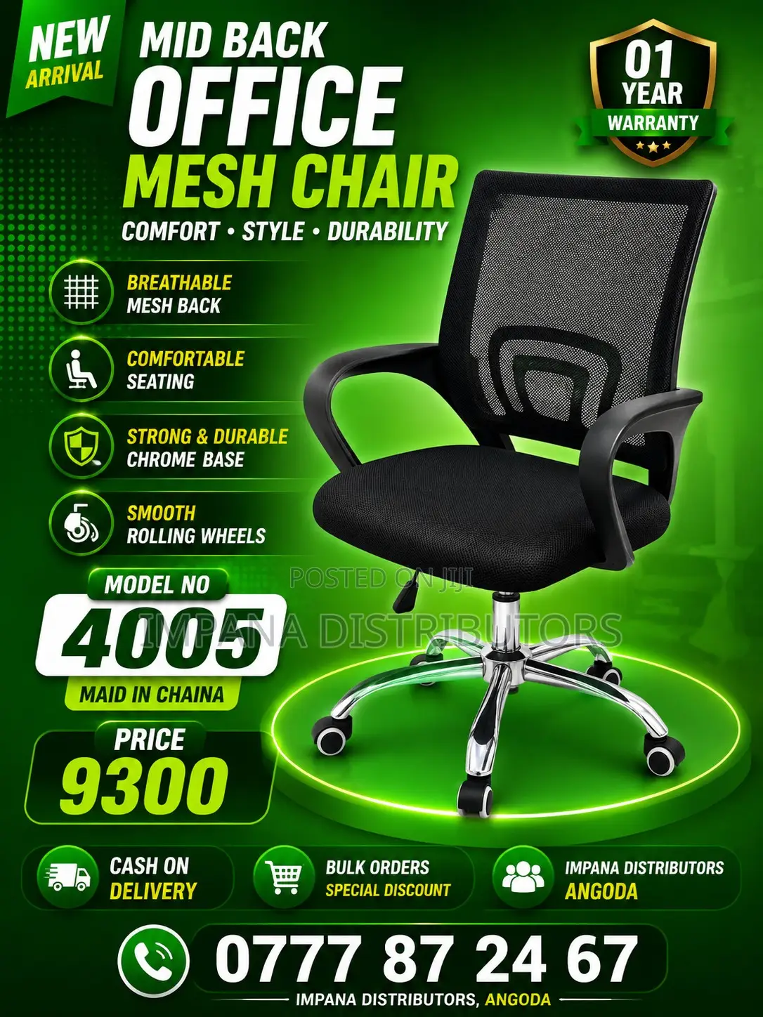 New Office Mb Mesh Chair 4005