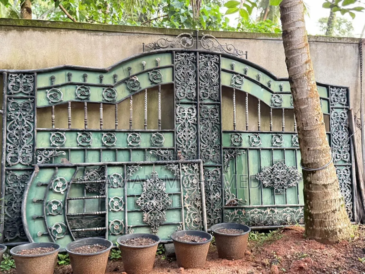 Double Side Main Gate With Pedestrian Gate