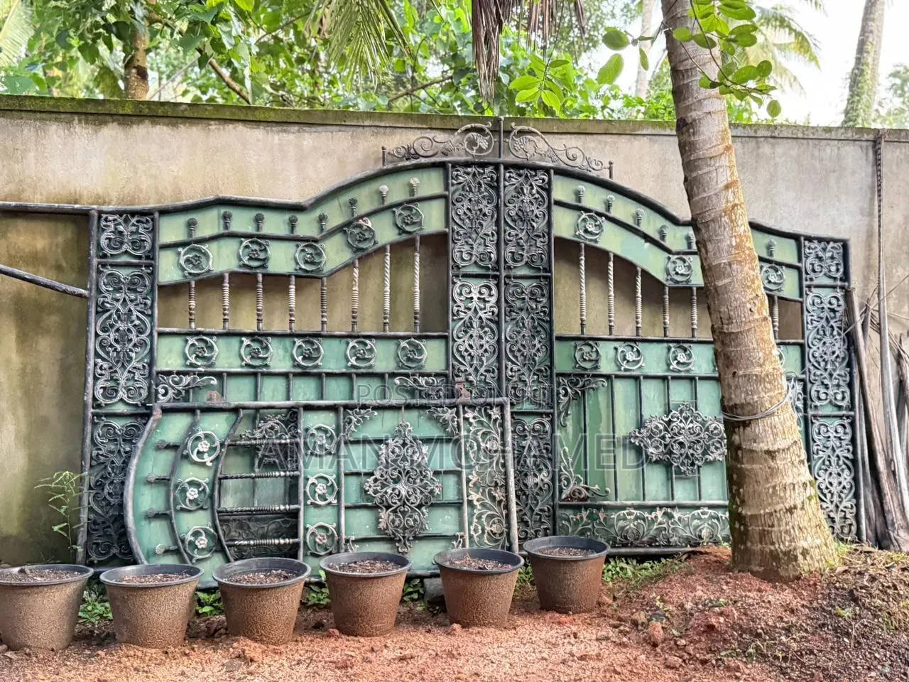 Double Side Main Gate With Pedestrian Gate