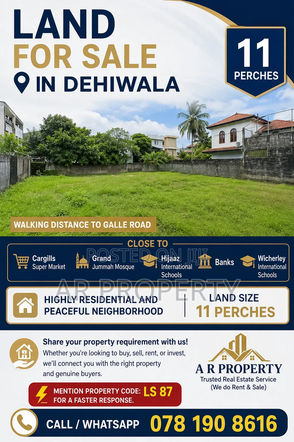 Land for Sale in Dehiwala