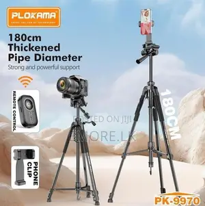 PLOKAMA PK-9970 – 180CM Tall, 360° Rotating Tripod