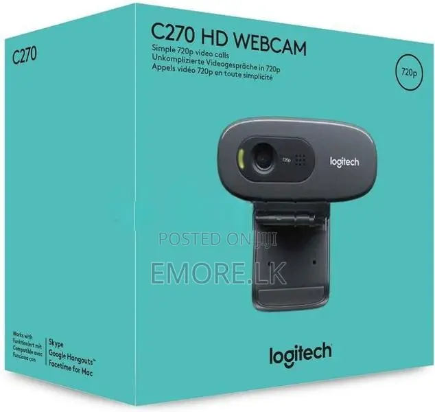 Logitech C270 HD Webcam for Clear Video Calls
