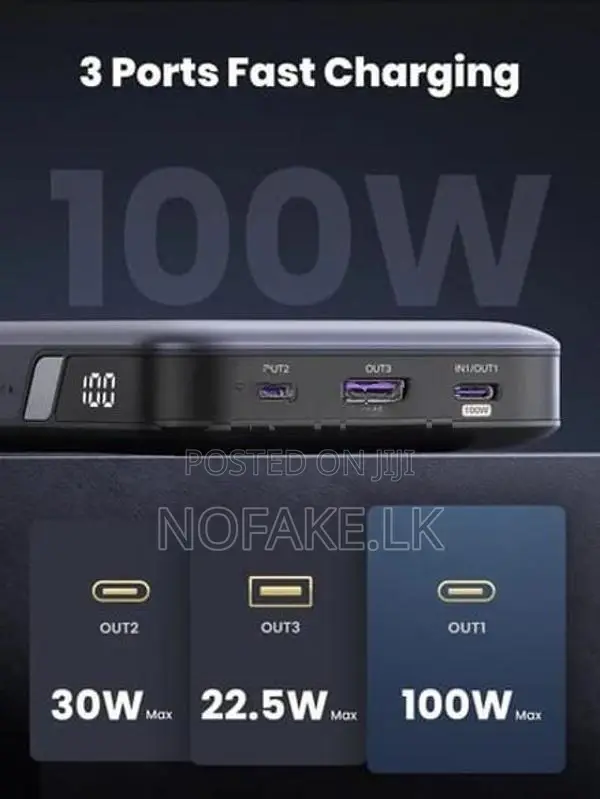 UGREEN 100W 20000Mah Safe Charging Power Bank
