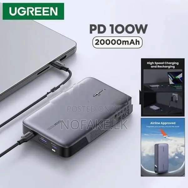 UGREEN 100W 20000Mah Safe Charging Power Bank