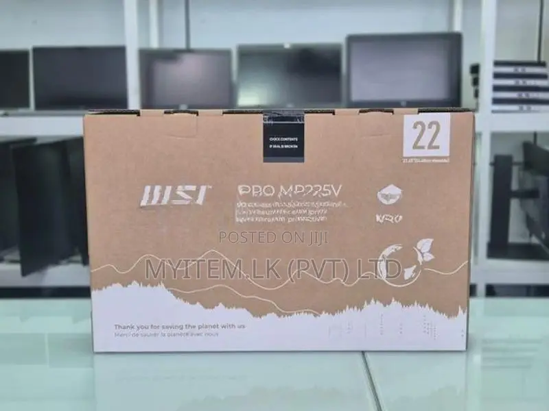 MSI Pro MP225V 21.5" Inch 100HZ 1MS FHD Ultra Slim Frameless Monitor
