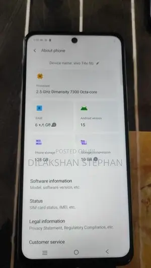Vivo T4x 5G 6GB/128GB (Used)