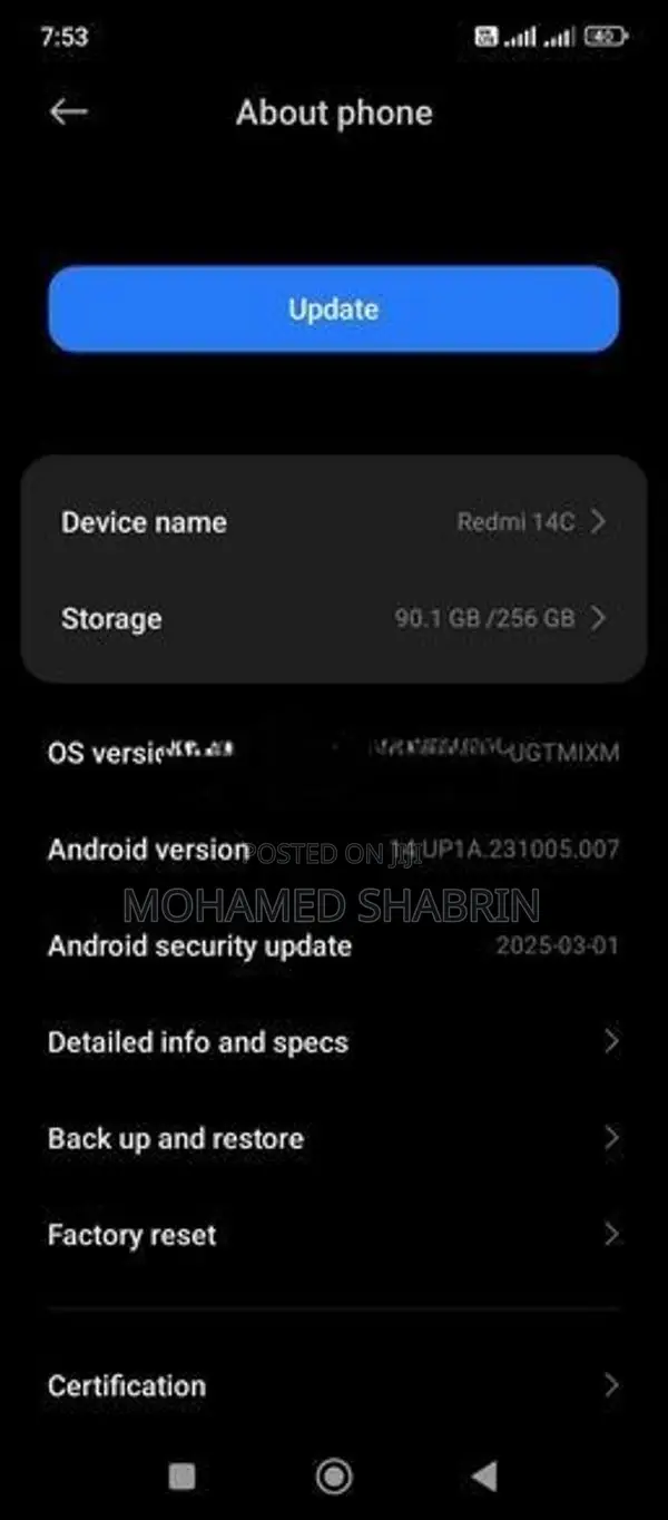 Xiaomi Redmi 14C 16GB (Used)