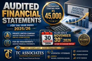Accounting , Taxation, Preparation of Financial Statements