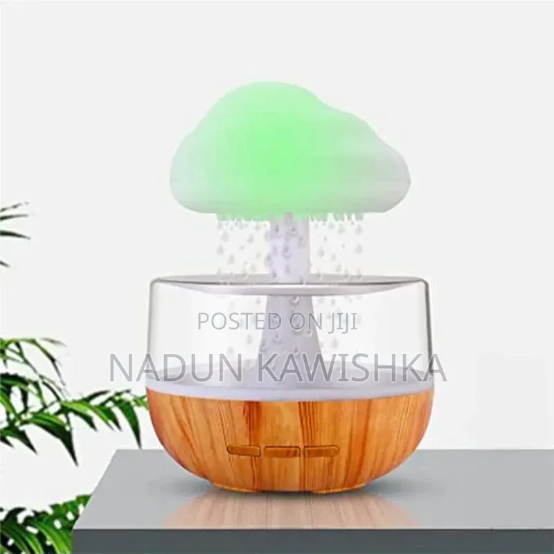 *Rain Cloud Humidifier Essential Oil DiffuserAtmospheric NightLight