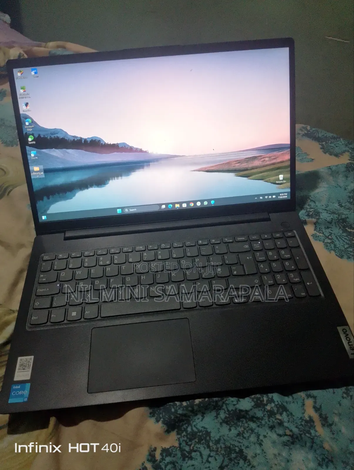 Laptop Lenovo 12GB Intel Core 3 SSD 512GB