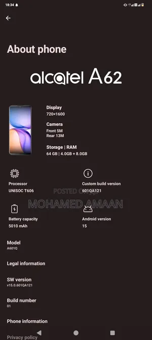 Alcatel 1B (2022) 32 GB White