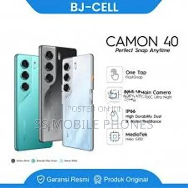 Tecno Camon 40 8/256GB (Brand New)