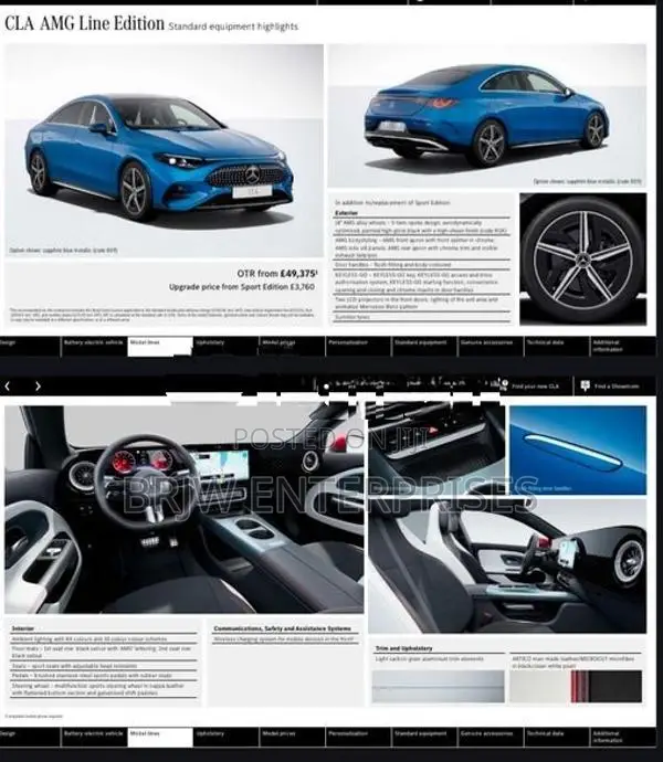Mercedes Benz CLA 250 250+ full electric 2026