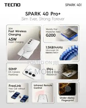 Tecno Spark 40 Pro Plus 8/256GB (Brand New)