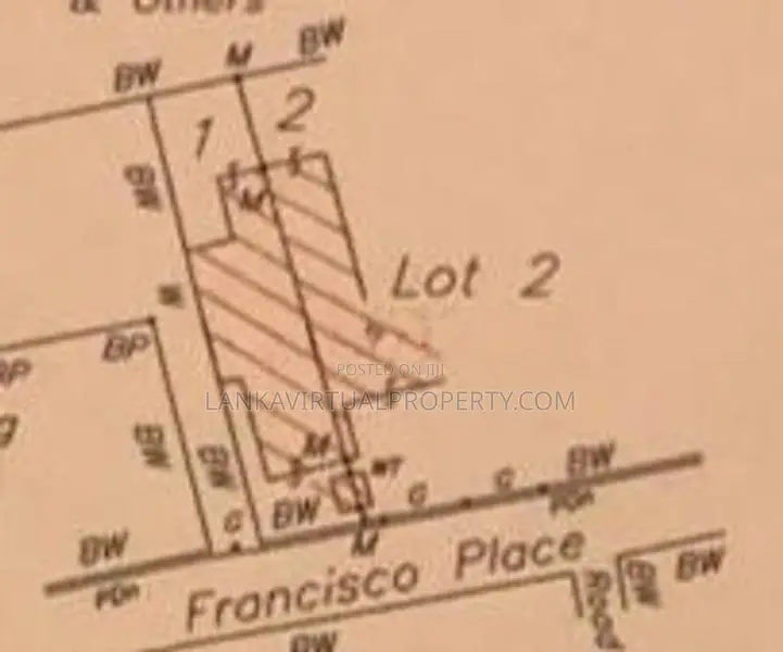 Moratuwa Francisco Place 7 Perches Land for Sale