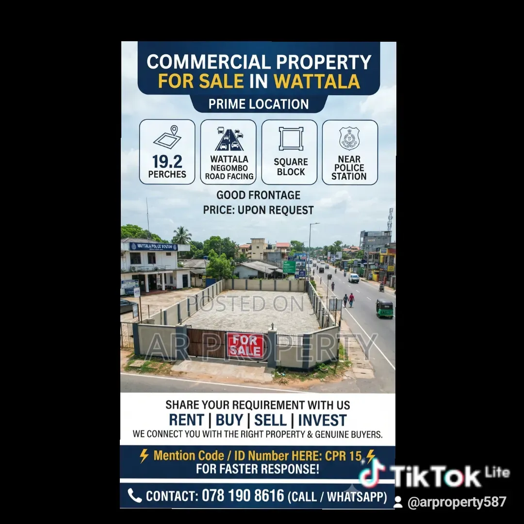 Commercial Property for Sale in Wattala