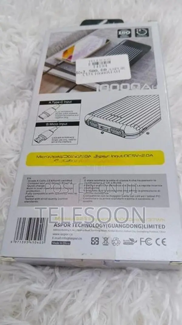 Asper A323 10000MAH Power Bank
