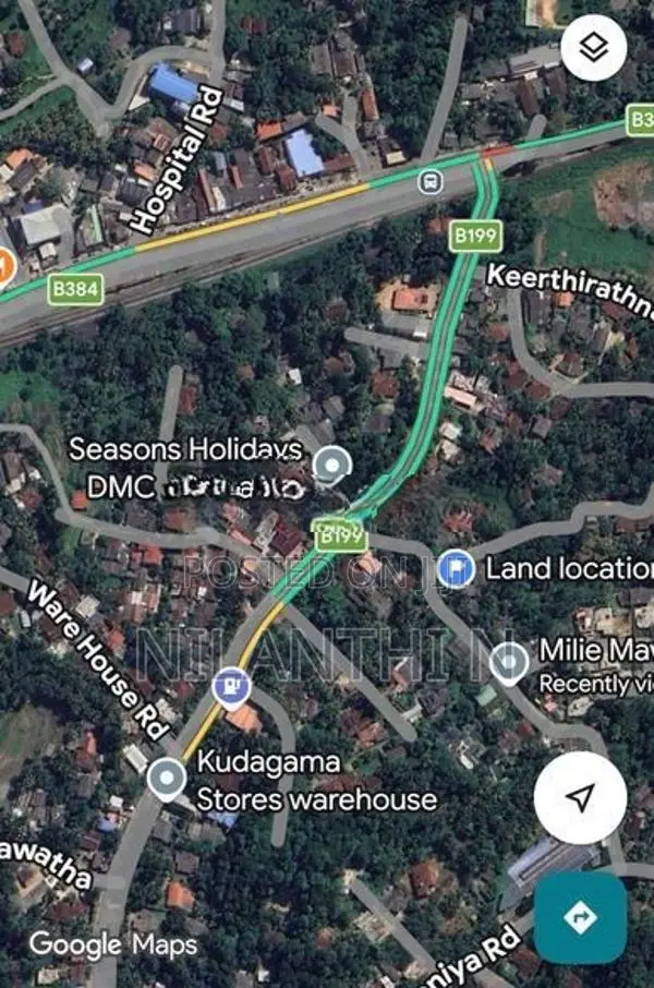 Land for Sale with A House Rambukkana Town