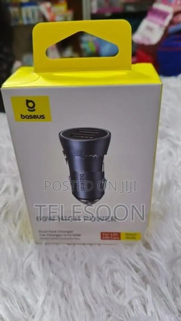 Baseus Max Dual Fast Car Charger U+U 60W