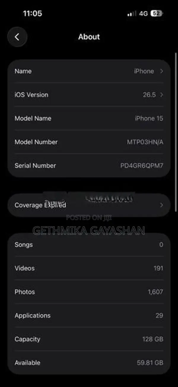 Apple iPhone 15 (Used)
