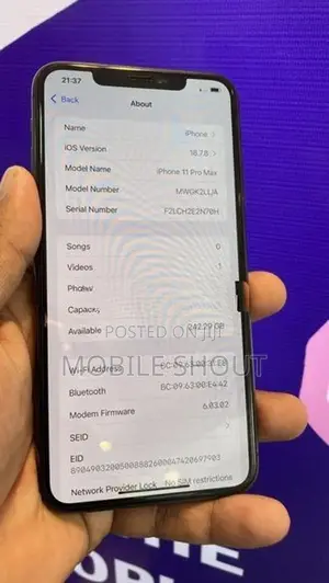 Apple iPhone 11 Pro Max (Used)