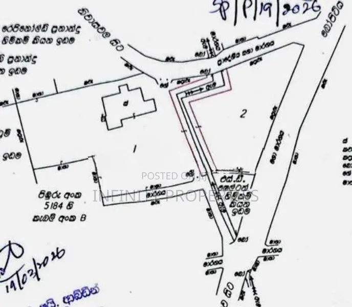 (AFA210) 117.59 Perch Land Sale At Bopitiya Junction Jaela