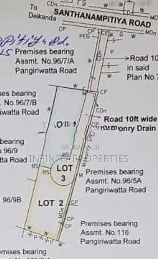 (AFA211) 9.6P Land for Sale At Santhanampitiya Road Ebuldeneya Nugegod