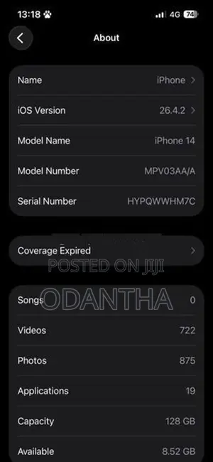 Apple iPhone 14 (Used)