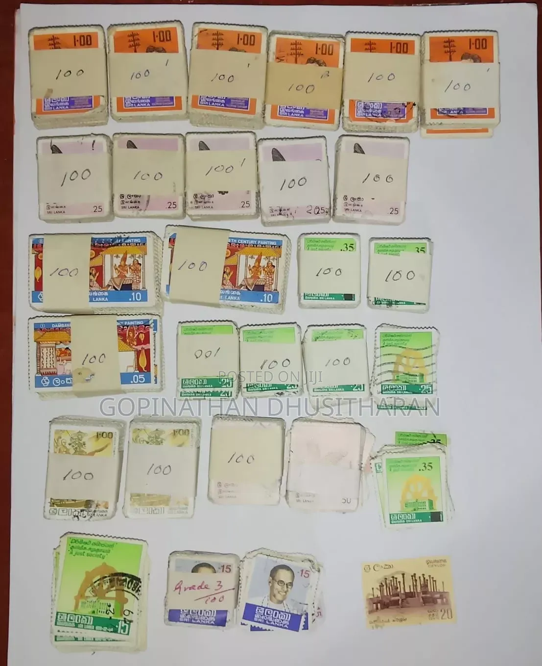 Srilankan Used Stamp's for Sale